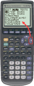 TI 83 calc tab